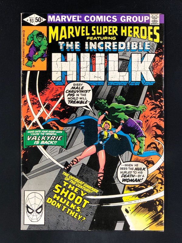 Marvel Super-Heroes #93 (1980) The Incredible Hulk
