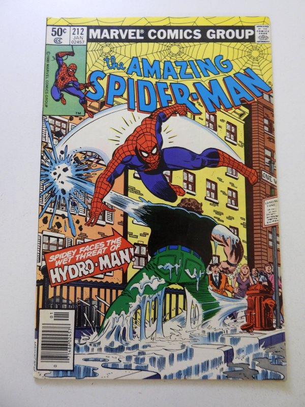 The Amazing Spider-Man #212 (1981) 1st appearance of Hydro-Man VF- condition