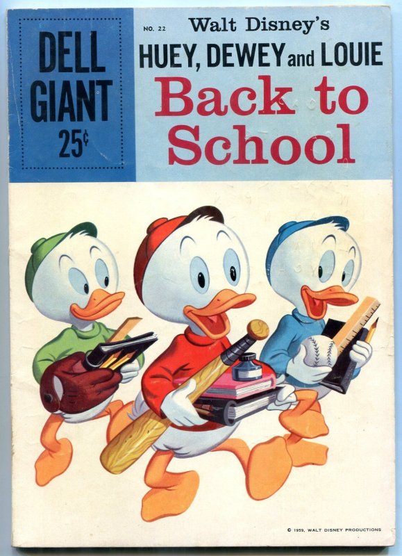 Huey Dewey & Louie Back To School #22 1959- Dell Giant VG+