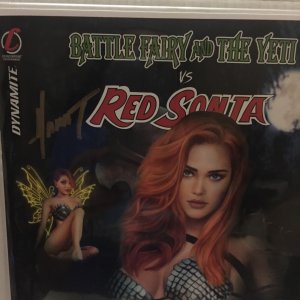 2022 Dynamite Comics Battle Fairy & Yeti vs Red Sonja Variant Signed by Marat