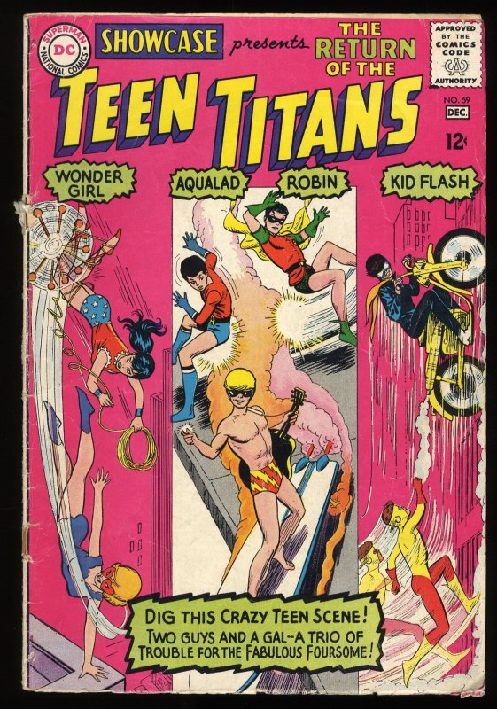 Showcase #59 Teen Titans! 2nd Appearance  Wonder Girl!