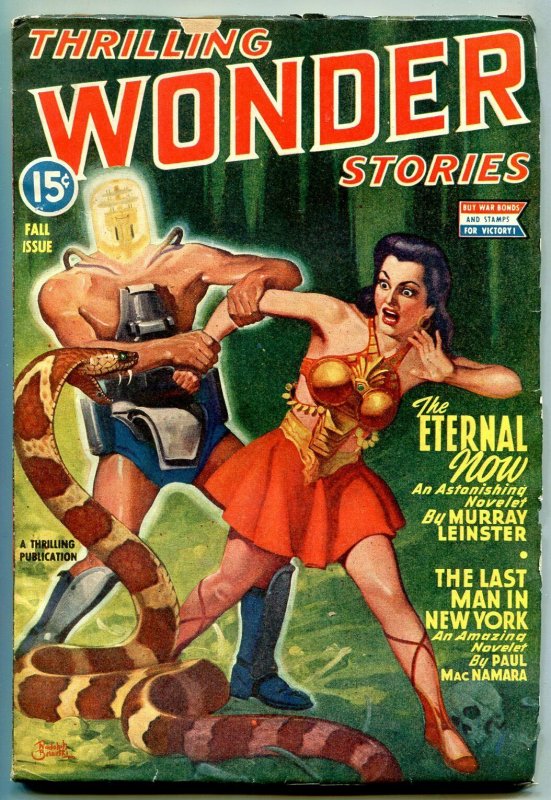 Thrilling Wonder Stories Pulp Fall 1944 BELARSKI GGA cover -FN/VF