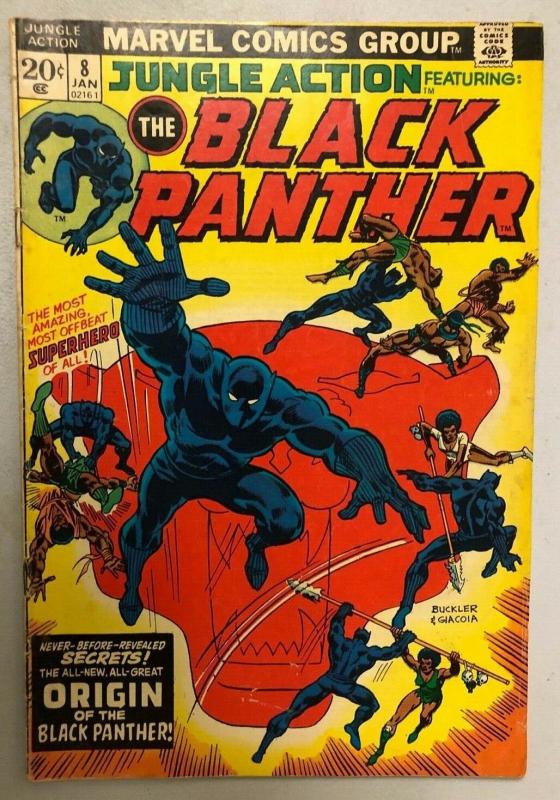 Jungle Action #8 Black Panther origin 3.5 (1974)