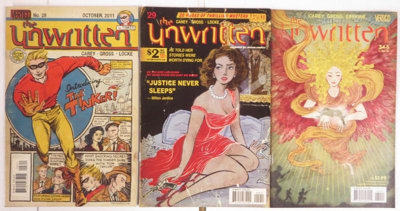 The Unwritten (Vertigo 2009) #1-9,11-16,18,21,27,28,29,34.5!20 books of quality!