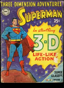 SUPERMAN 1953-3-D COMIC-RARE-DC-LARGE SIZE G-