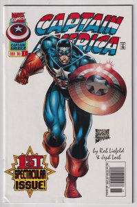 Captain America #1  (1996) Captain America [Key Issue] NEWSSTAND EDITION!