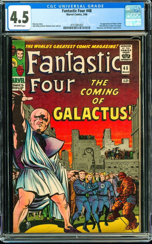 Fantastic Four #48 (1966) CGC Graded 4.5 1st Appearance of Silver Surfer!