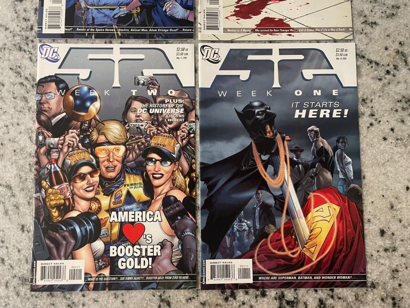 4 52 DC Comic Books # 1 2 4 5 Batman Superman Flash Atom Aquaman Arrow 70 J854