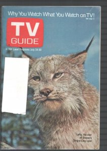 MAG: TV Guide 7/24/1971-Disney's-Ding-a-Liynx-Eastern Illinois