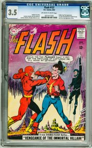 The Flash #137 (1963) CGC 3.5! OWW Pages! Slab broken on back