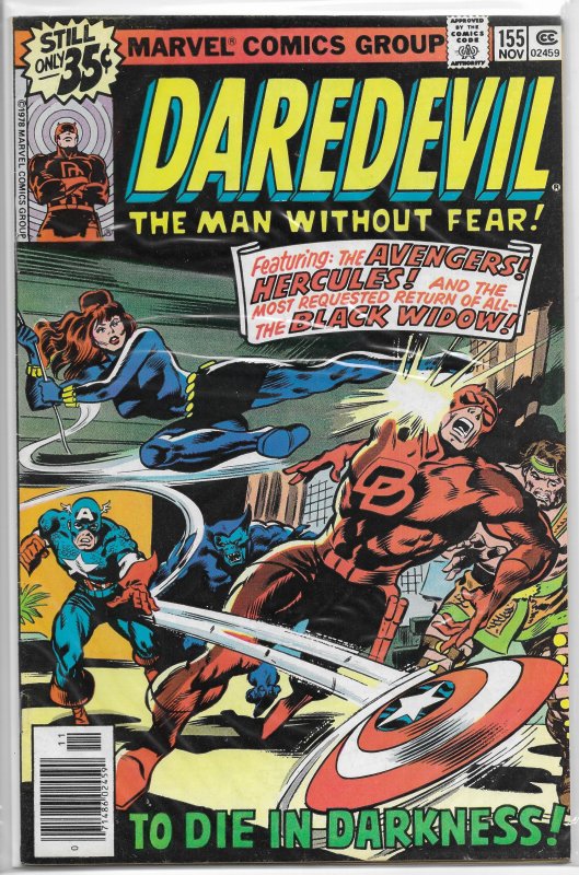 Daredevil   vol. 1   #155 VG McKenzie/Robbins, Black Widow