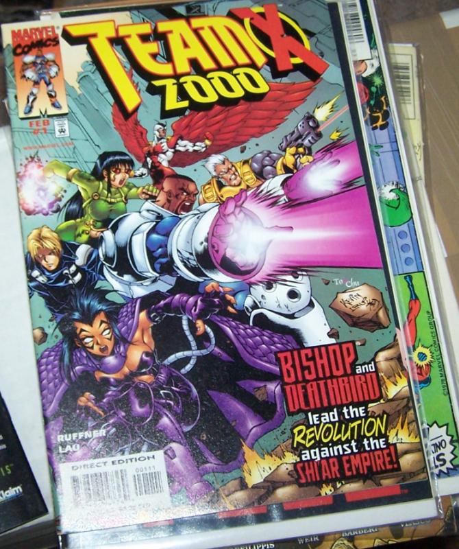 Team X 2000 #1 (Feb 1999, Marvel) bishop+deathbird shi'ar empire  xmen