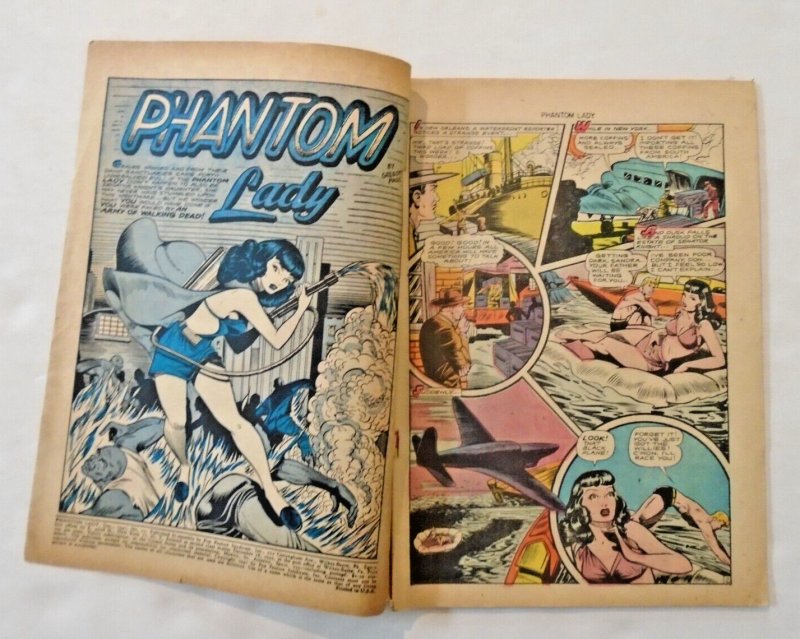 Phantom Lady (1947, Fox) #15vg; Matt Baker Classic!