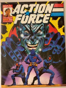 Action Force #13 U.K. GI Joe Marvel avg 7.0 VF (1987)