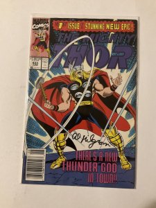 Mighty Thor 433 Near Mint Nm Signed Milgrom Marvel