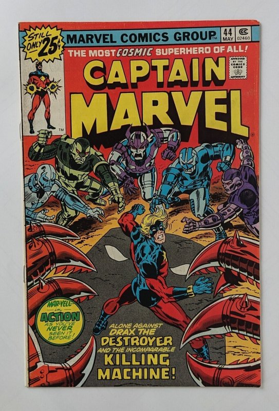 Captain Marvel #44 (1976)  FN  (Al Milgrom art)