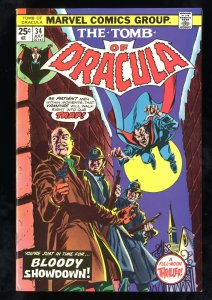 Tomb Of Dracula #34 VF- 7.5 Marvel Comics