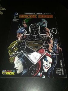 BRAVE AND THE BOLD SUICIDE SQUAD 25 SKETCH & SIGNED ETHAN VAN SCIVER NM SUPERMAN