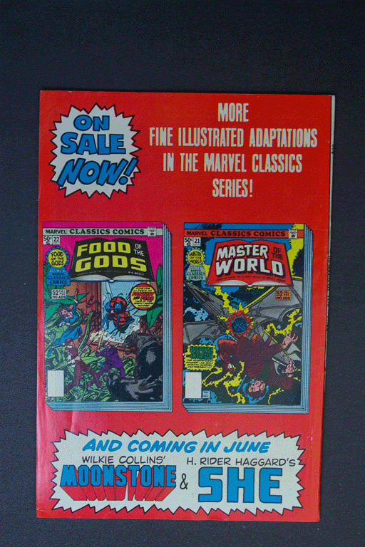 Marvel Classics Comics #21 Master of the World 1977