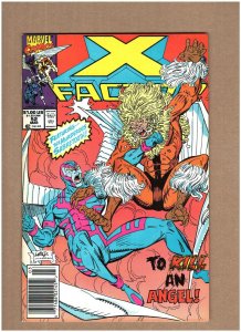 X-Factor #52 Newsstand Marvel Comics 1990 Sabretooth vs. Archangel VF+ 8.5