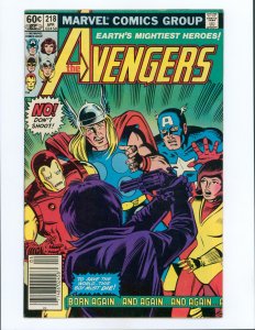 The Avengers #218 (1982) Newsstand