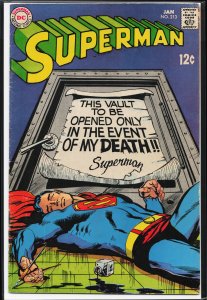 Superman #213 (1969) Superman