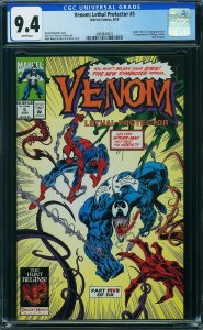 Venom: Lethal Protector #5 (1993) CGC 9.4 NM