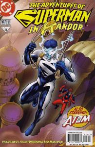 Adventures of Superman #547 FN ; DC | the Atom Kandor Superman Blue