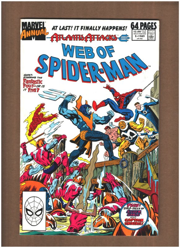 Web of Spider-man Annual #5 Marvel 1989 Atlantis Attacks Steve Ditko FN 6.0