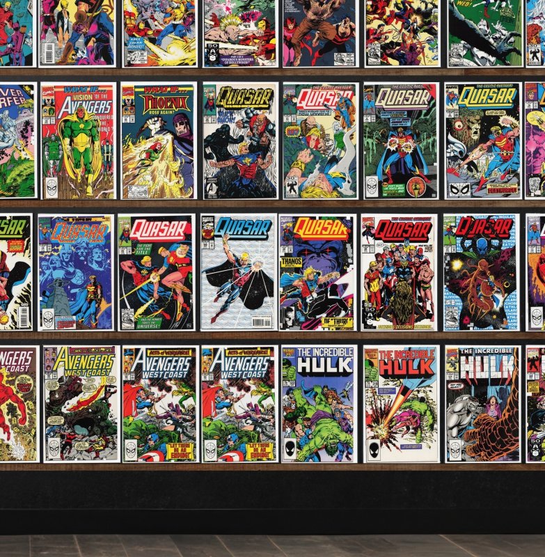 Huge Lot 150+ Comics with Avengers West Coast, Quasar & More!