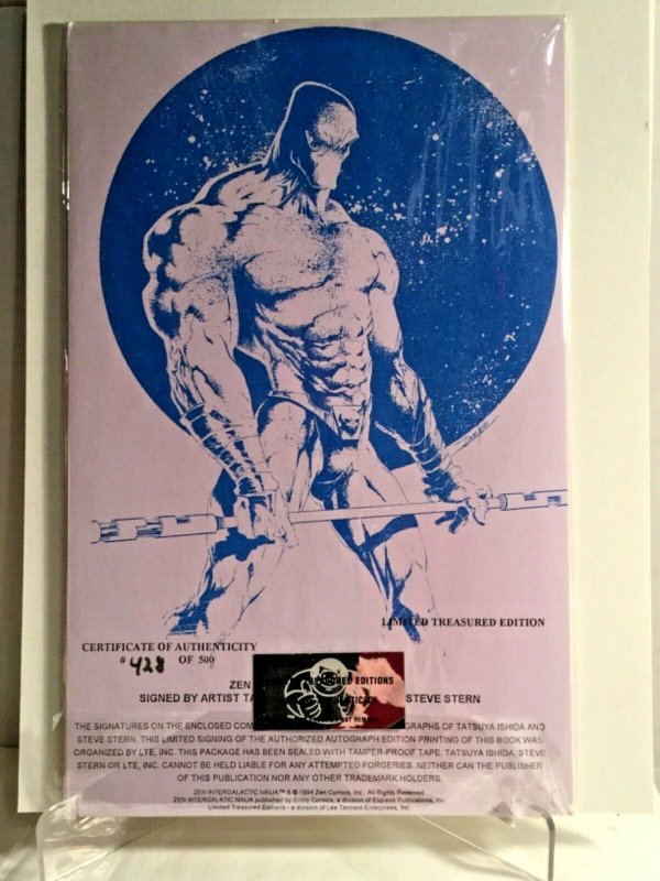 ZEN INTERGALACTIC NINJA #0 SIGNED by Steve Stern/Tatsuya Ishida COA #428/500