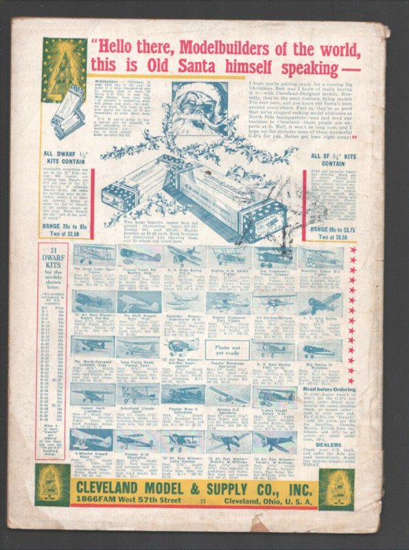 Flying Aces  12/1935-Philp Strange-hero pulp-D.E.Keyhoe-C.B. Mayshark-Devil o...