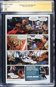 Star Wars: Clone Wars #2 10/08 signed Eckstein, Taylor & Lanter Graded CGC 9.8