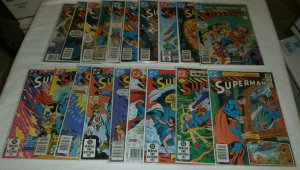 Superman V1 #331-380 (missing 10) Bates Swan Luthor Bizarro comic book lot of 40