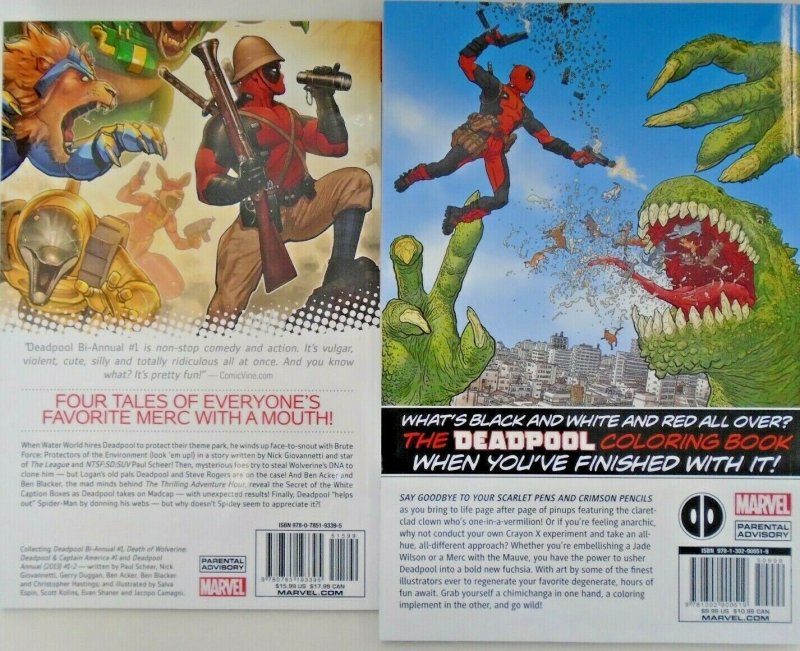 Deadpool TP Set: The Ones with Deadpool + Color Your Own; 50% Off!