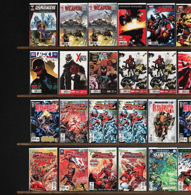 Huge Lot 140+ Comics with Red Lanterns, Uncanny Inhumans & More!