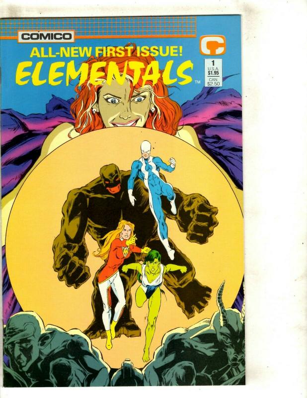 Lot Of 7 Elementals Comico Comic Books # 1 2 3 16 17 War Won Swimsuit 1996 JF17