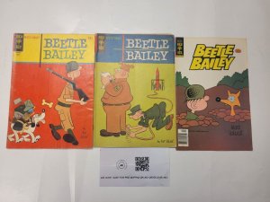 3 Beetle Bailey Gold Key Comic Books #50 52 125 101 TJ26
