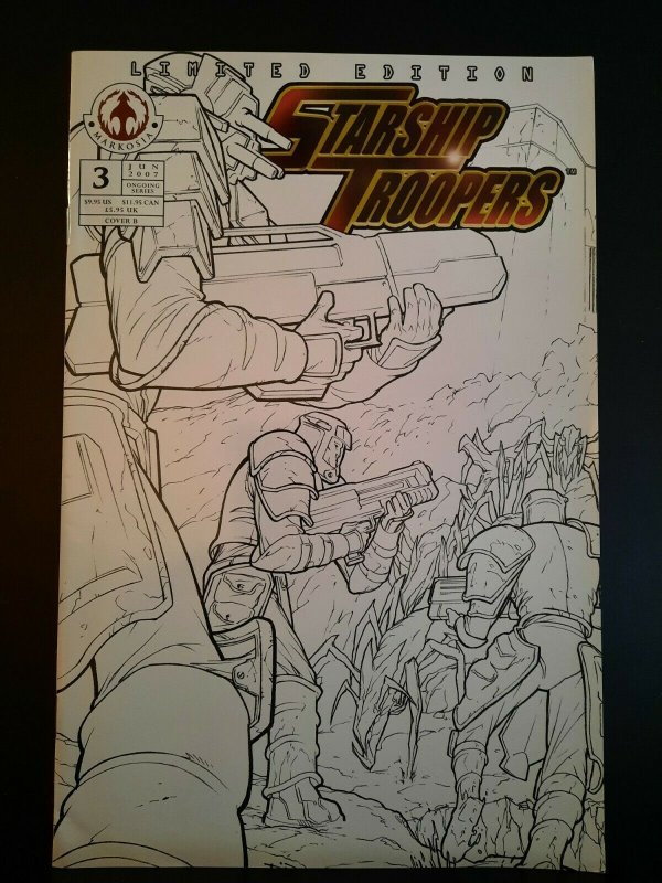 Starship Troopers #3 VF- Limited Sketch Edition Variant 2006 Markosia 1st print 