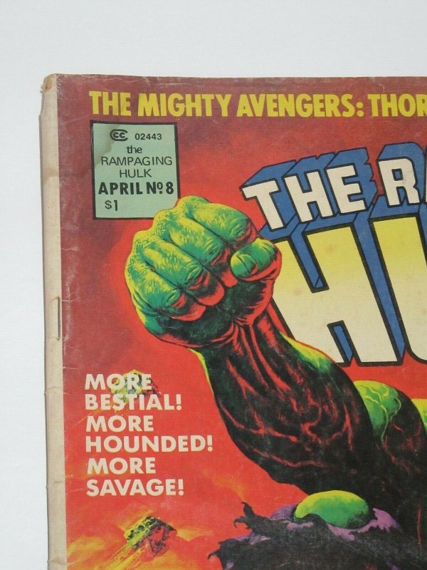 Rampaging Hulk #8 Magazine 1978 Marvel GD