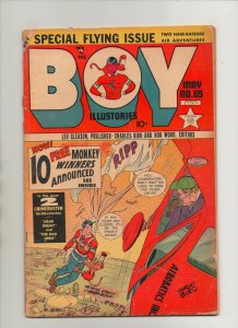 Boy Comics #65 - Special Flying Issue! Parachute Cover - (Grade 4.0) 1951