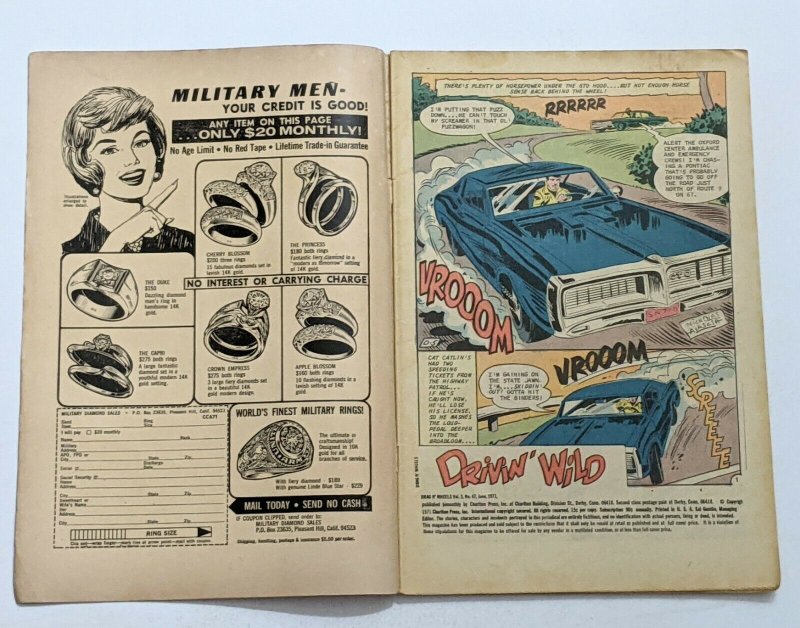 Drag N' Wheels #47 (Jun 1971, Charlton) Good 2.0