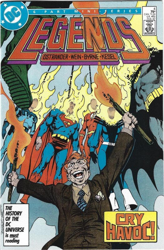 Legends #1 through 6 (1986) Complete