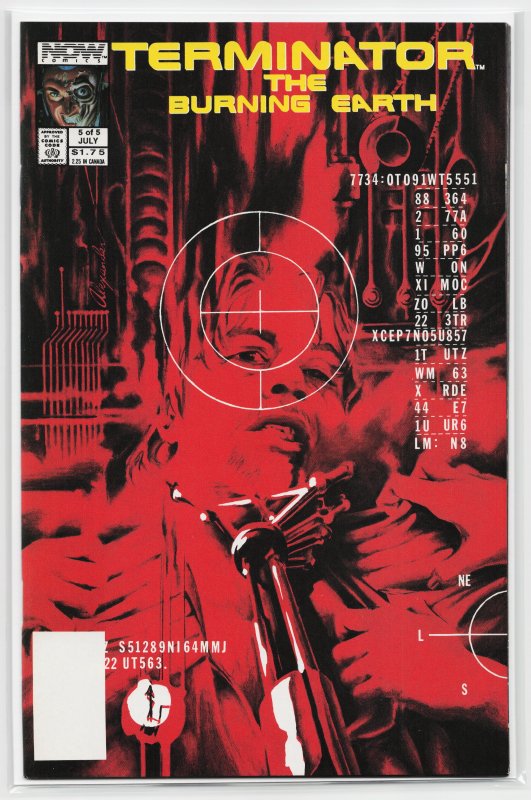 The Terminator: The Burning Earth #5 Direct Edition (1990) The Terminator