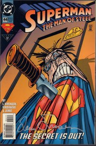 Superman: The Man of Steel #44 (NM) 1995 Signed by Louise Simonson