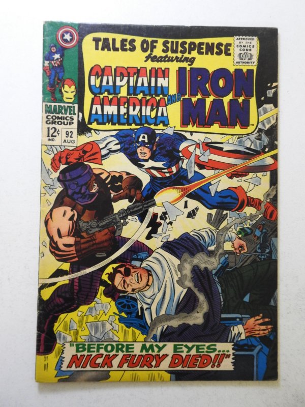 Tales of Suspense #92 (1967) VG/FN Condition!