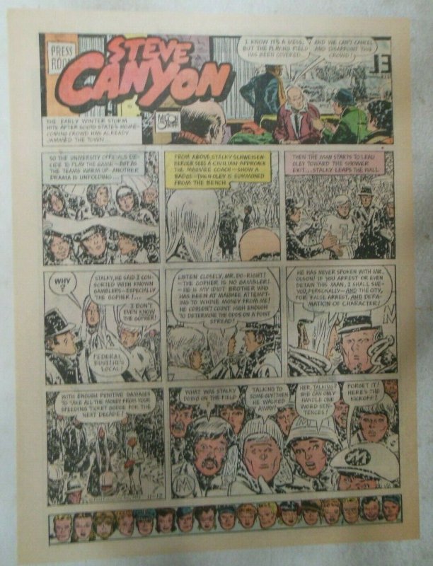 (35) Steve Canyon Sundays by Milton Caniff 1972 All Tabloids = 11 x 15 Inches