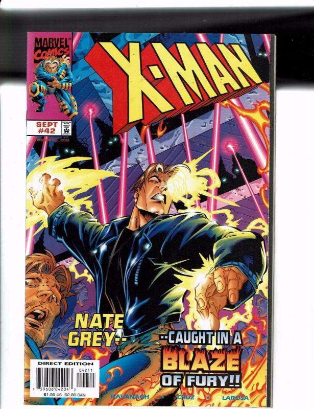 Lot of 8 X-Man Marvel Comic Books #29 41 42 43 44 45 48 55 J130 