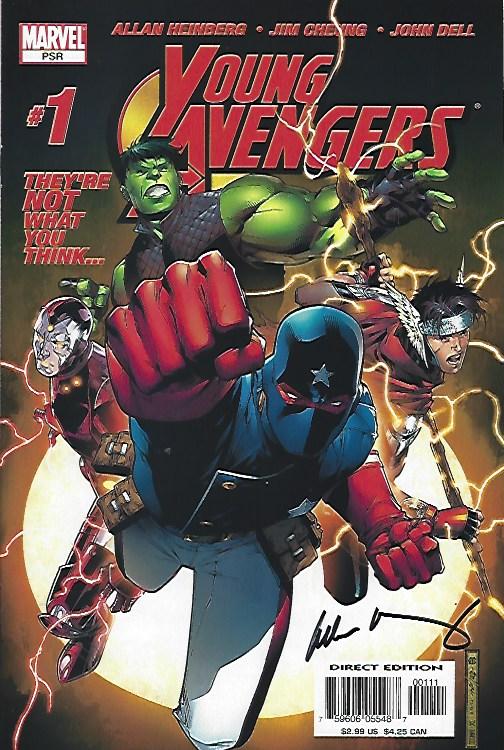 YOUNG AVENGERS #1 SIGHNED HEINBERG NMNT $50.00