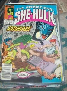 The Sensational She-Hulk # 5 sep 1989, Marvel JEN WALTERS  gamma dinosaurs ?